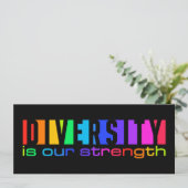 多様性招待状、カスタマイズする 招待状 (スタンド正面)