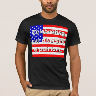 多様性祝は愛国的Tシャツ Tシャツ