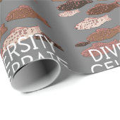 多様性祝アンチの人種差別に対する抗議支援 ラッピングペーパー (ロールコーナー)