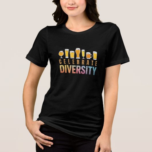 多様性祝 トライブレンドTシャツ (正面)