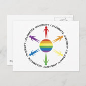 多様性祝 ポストカード (正面/裏面)