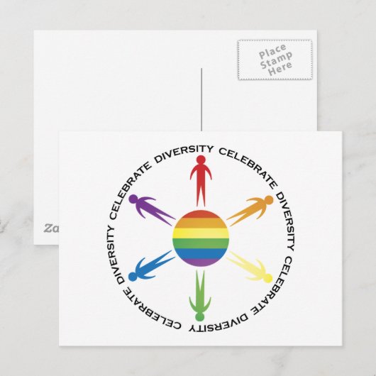 多様性祝 ポストカード (正面/裏面)