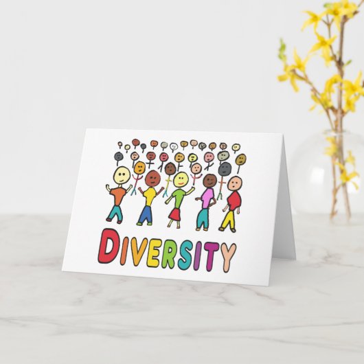 多様性 カード (黄色い花)