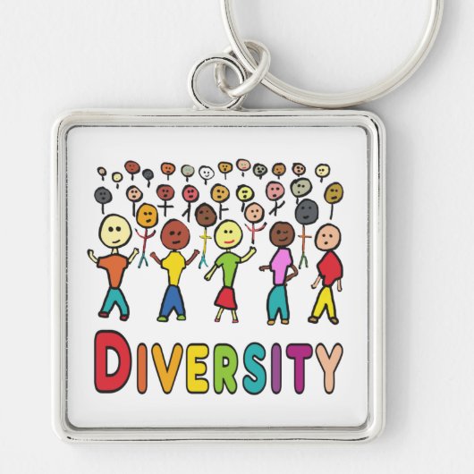 多様性 キーホルダー (正面)