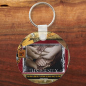 多様性 キーホルダー (正面)