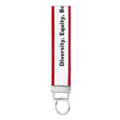 多様性、公平、所属のkeychain リストバンドキーホルダー (鍵ボトム)
