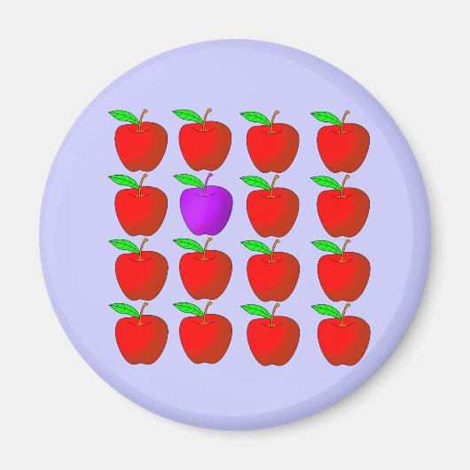 多様性Tシャツと製品のためのリンゴ マグネット (正面)