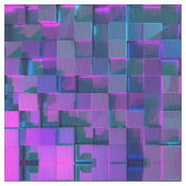 多次元モダン幾何学パターン ファブリック (クローズアップ)