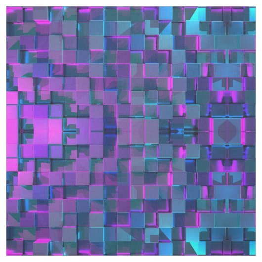 多次元モダン幾何学パターン ファブリック (見本)