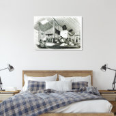 多比丹小屋の中 キャンバスプリント (インサイチュ (寝室))