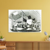 多比丹小屋の中 キャンバスプリント (インサイチュ (リビング))