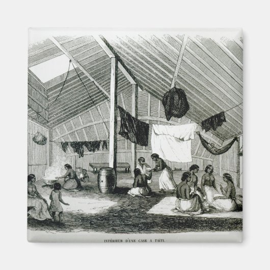 多比丹小屋の中 マグネット (正面)