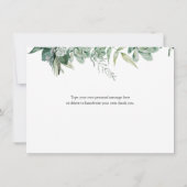 多汁とユーカリ赤ちゃんシャワーありがとう (裏面)