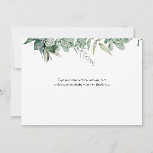 多汁とユーカリ赤ちゃんシャワーありがとう (裏面)