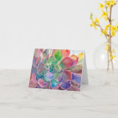 多汁の赤毛のグリーティングカード カード (黄色い花)