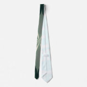 多汁グリーンアンドフォレストフローラ万華鏡のように千変万化するパターン ネクタイ (裏面)