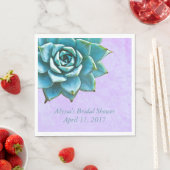 多汁ブライダルシャワー水彩ラベンダーレース スタンダードランチョンナプキン (インサイチュ)