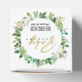 多汁リース茎水彩赤ちゃんシャワー フェイバーボックス (上部)