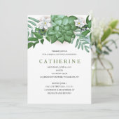 多汁性とフローラブライダルシャワー 招待状 (スタンド正面)