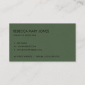 多汁性のサボテンのオレンジフローラ水色 名刺 (裏面)