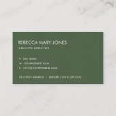 多汁性のサボテンのオレンジフローラ水色 名刺 (裏面)