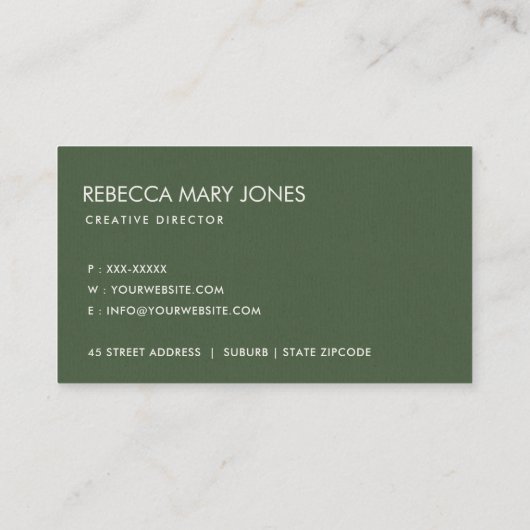 多汁性のサボテンのオレンジフローラ水色 名刺 (裏面)