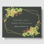 多汁性カボスフローラ水彩リース ゲストブック (正面)