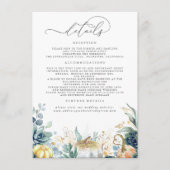 多汁性カボチャ葉ン結婚金ゴールドの詳細En エンクロージャーカード (正面)