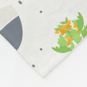 多汁性カランチョー植物の母パターン フリースブランケット (角)