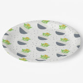 多汁性カランチョー植物の母パターン ペーパープレート (アングル)