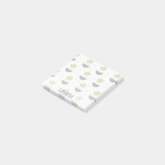 多汁性カランチョー植物の母パターン ポストイット (アングル)