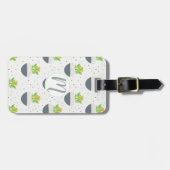 多汁性カランチョー植物の母パターン ラゲッジタグ (正面横)