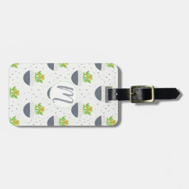 多汁性カランチョー植物の母パターン ラゲッジタグ