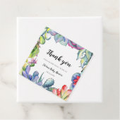 多汁性サボテンの水彩赤ちゃんシャワー フェイバータグ (インサイチュ)