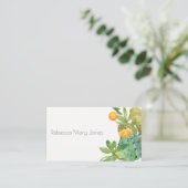 多汁性サボテンフローラガーデン水彩 名刺 (スタンド正面)