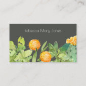 多汁性サボテンフローラガーデン水彩 名刺 (正面)