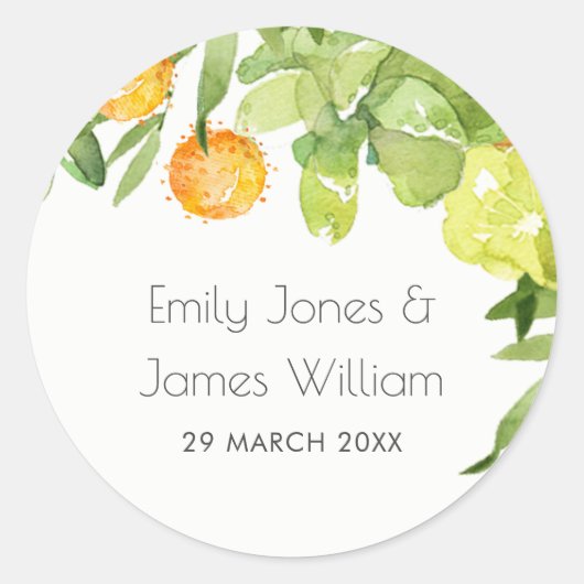 多汁性サボテンフローラ水彩封筒用シール ラウンドシール (正面)