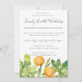 多汁性サボテン水色セミナーワークショップイベント 招待状 (正面)