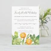 多汁性サボテン水色セミナーワークショップイベント 招待状 (スタンド正面)