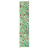 多汁性サボテン鉢植えグリーンサボテン園 ショートテーブルランナー (正面)