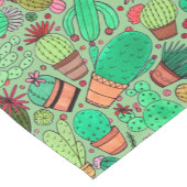 多汁性サボテン鉢植えグリーンサボテン園 ショートテーブルランナー (コーナー)