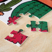 多汁性サボテン鉢植えグリーンサボテン園 ジグソーパズル (側面)