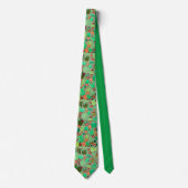 多汁性サボテン鉢植えグリーンサボテン園 ネクタイ (正面)