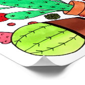 多汁性サボテン鉢植えグリーンサボテン園 ポスター (角)