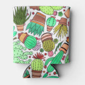 多汁性サボテン鉢植えグリーンサボテン園 缶クーラー (正面)