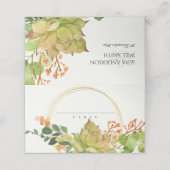 多汁性フローラリース水色結婚類 プレイスカード (外部開封)