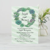 多汁性ブライダルウェディングシャワー招待状 招待状 (スタンド正面)