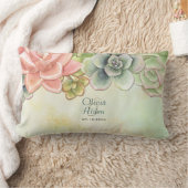 多汁性水彩フローラ結婚枕 ランバークッション (ブランケット)