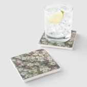 多汁性胞子嚢フローラ ストーンコースター (横)