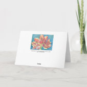 多汁性黒鉛質の水彩画カード カード (裏面)